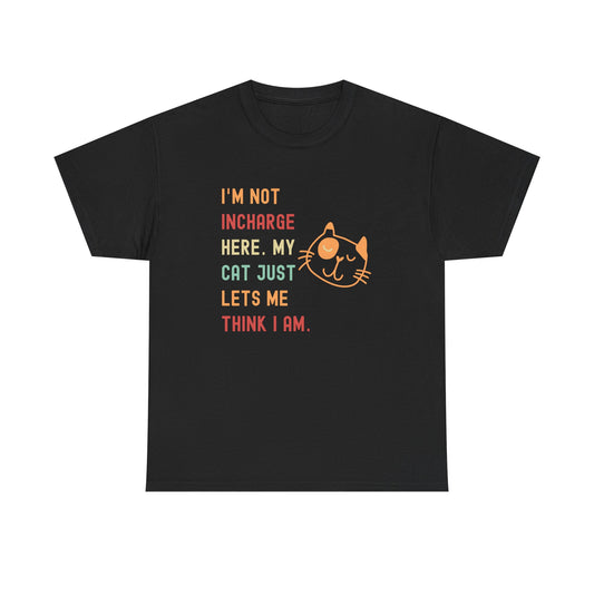 My Cat’s in Charge Unisex Heavy Cotton T-Shirt